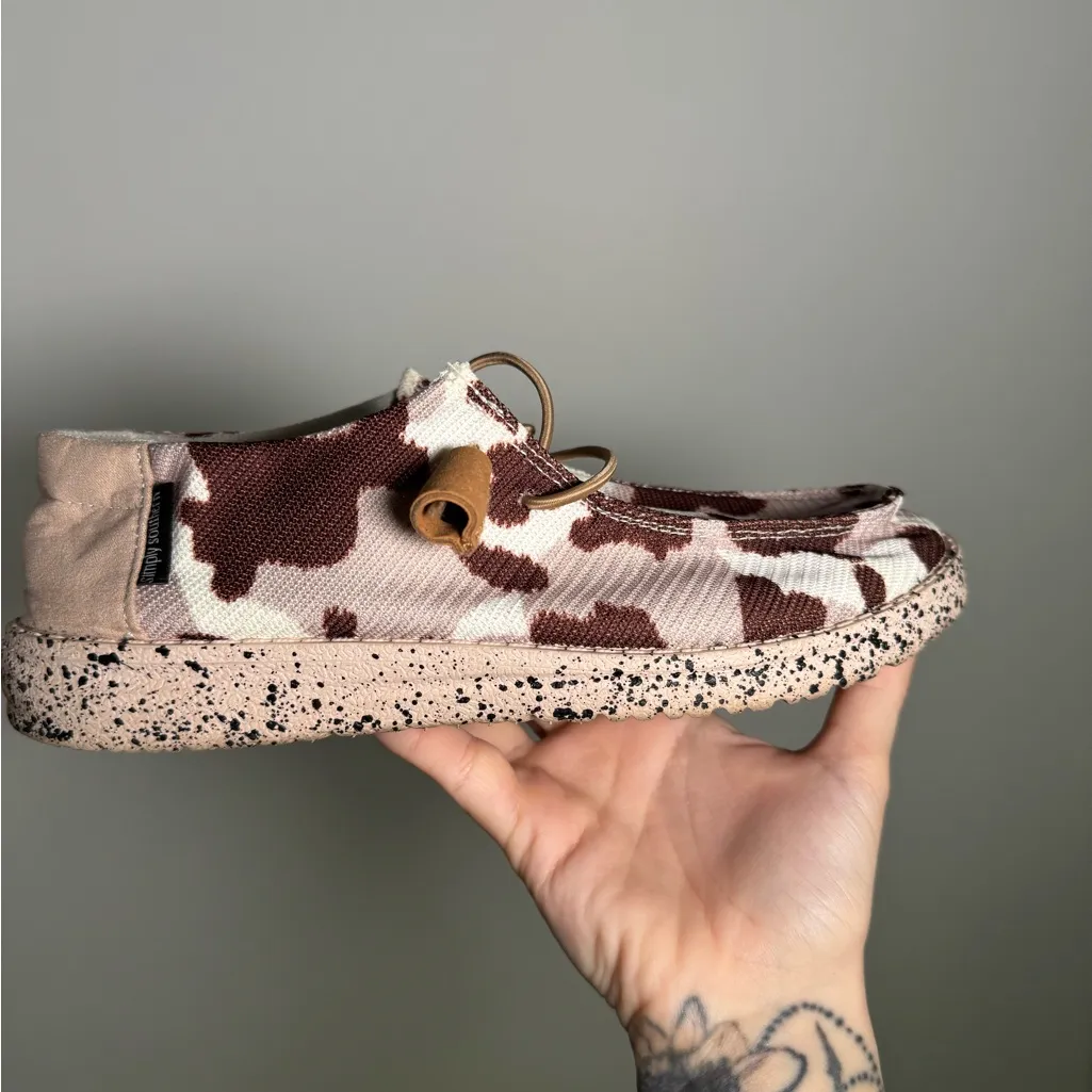 Simply Southern Loafers Cow Print Brown Size 6 - Image 6