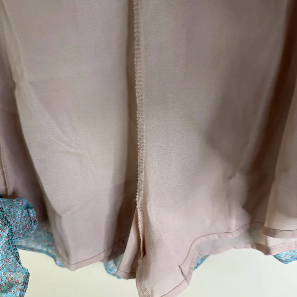 NWT Dress‎ Forum Blue Floral Ditzy Flared Lined Mini Skirt Size Small Fairy Y2K - Image 5