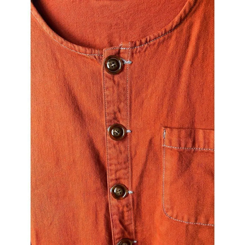 Roller Rabbit Orange Red Abilene Jumpsuit Sz. S - Image 4