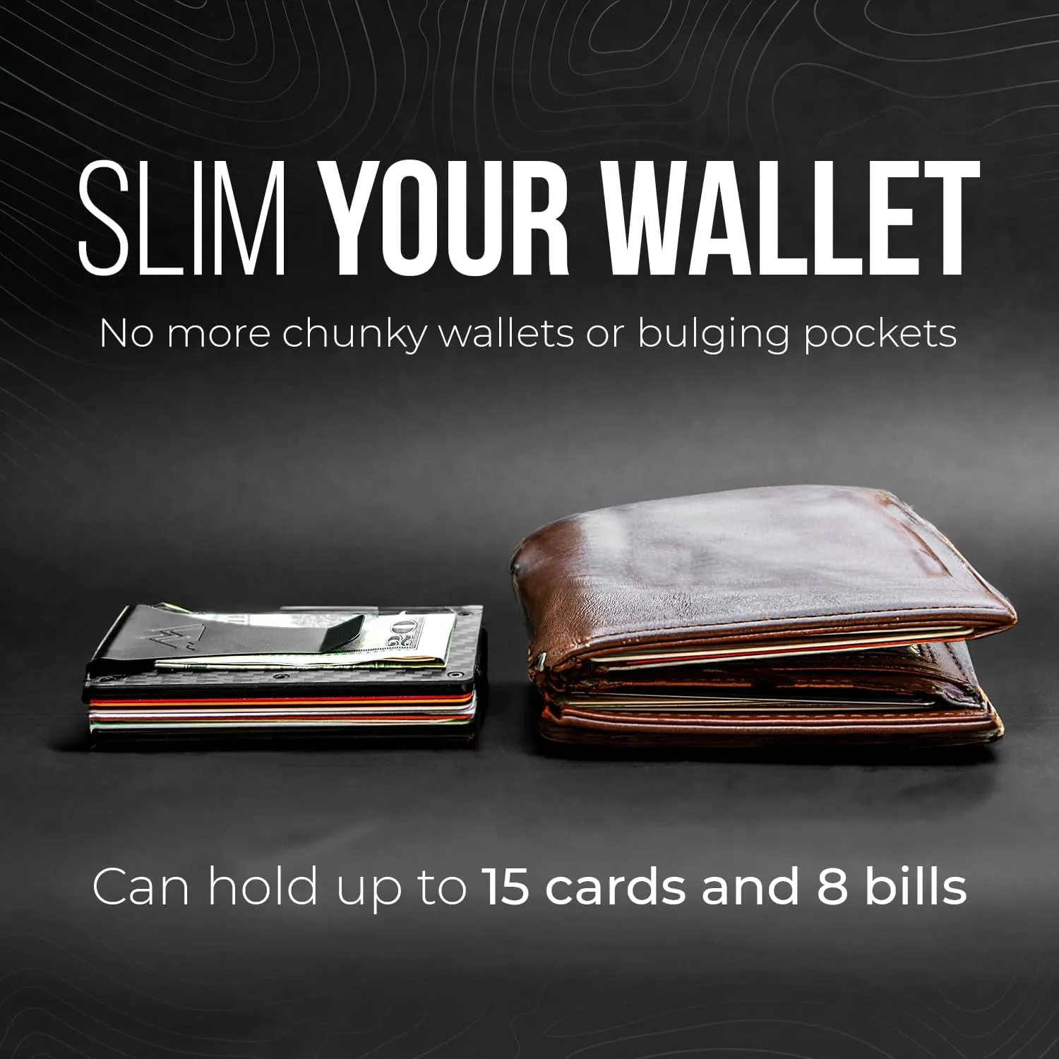 Minimalist Wallet for Men - Slim RFID Wallet I Scratch Resistant, Credit Card Holder & Money Clip, Easily Removable Money & Cards, Mens Wallets - Image 5