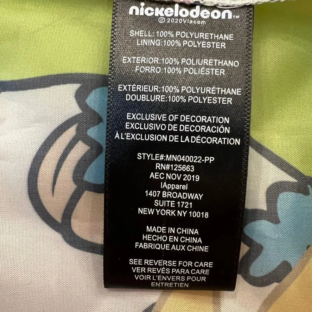 Members Only x Nickelodeon Collab Translucent Rain Jacket Characters Size S - Image 15