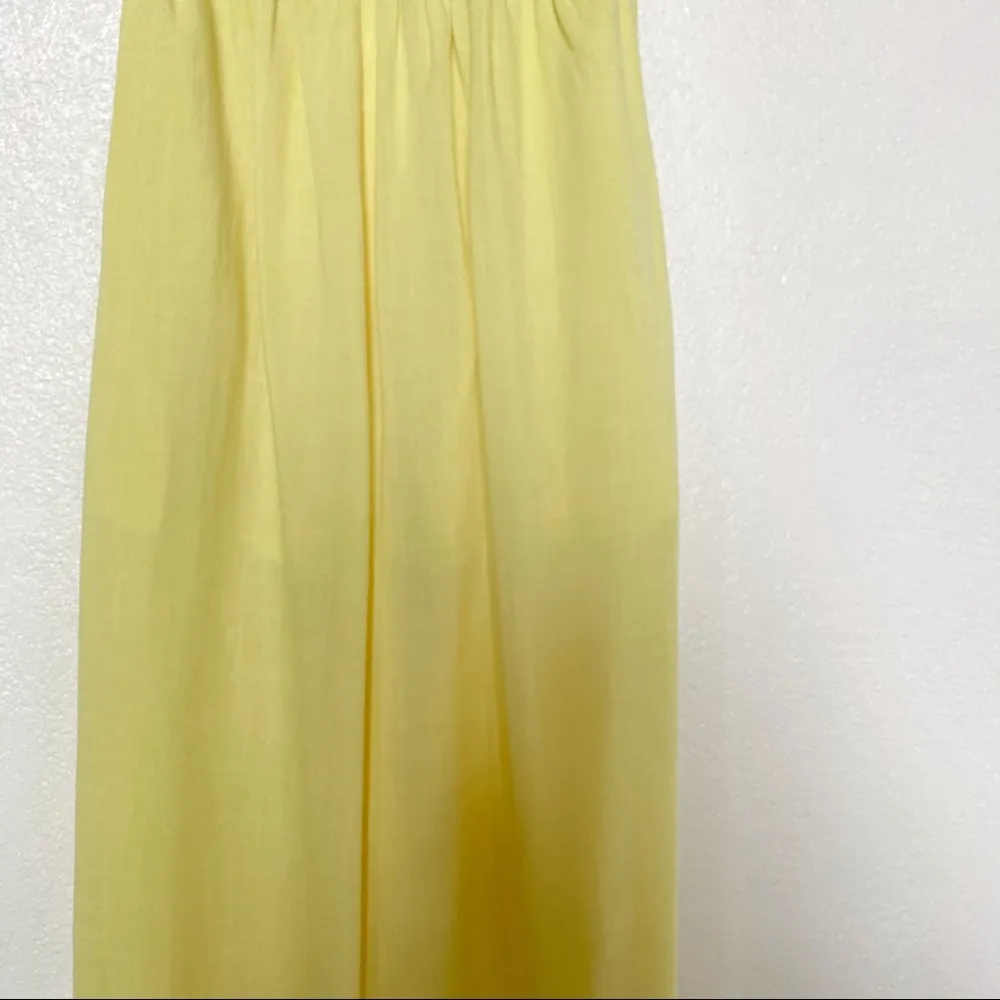 Lost + Wander  Split Leg Shirred Strapless Jumpsuit Size Small - Image 8