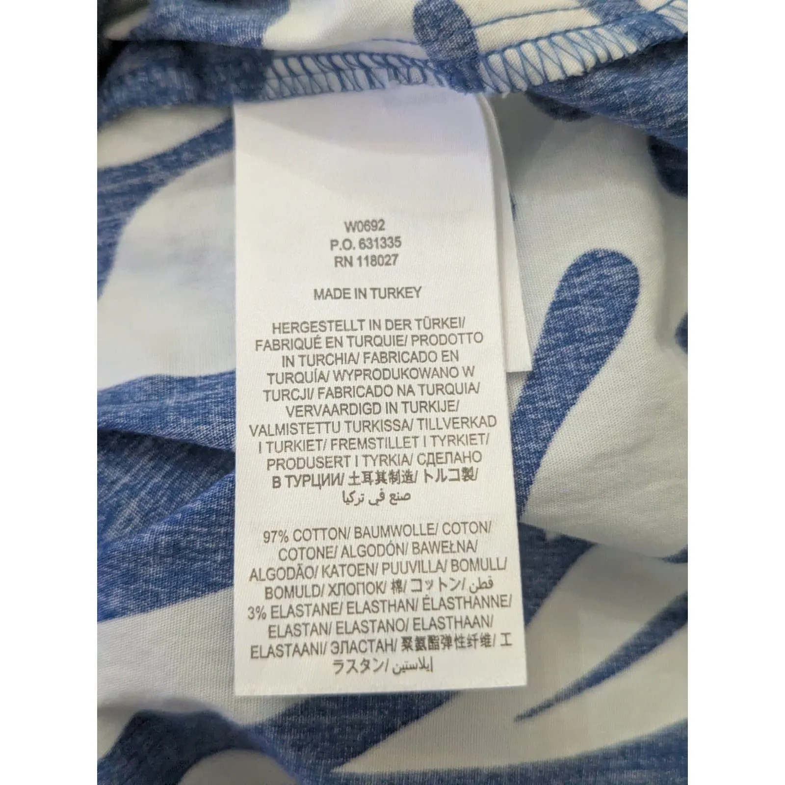 Boden Blue White Floral Cotton Dress Belted Mod Pinup Casual SZ 10 - Image 5