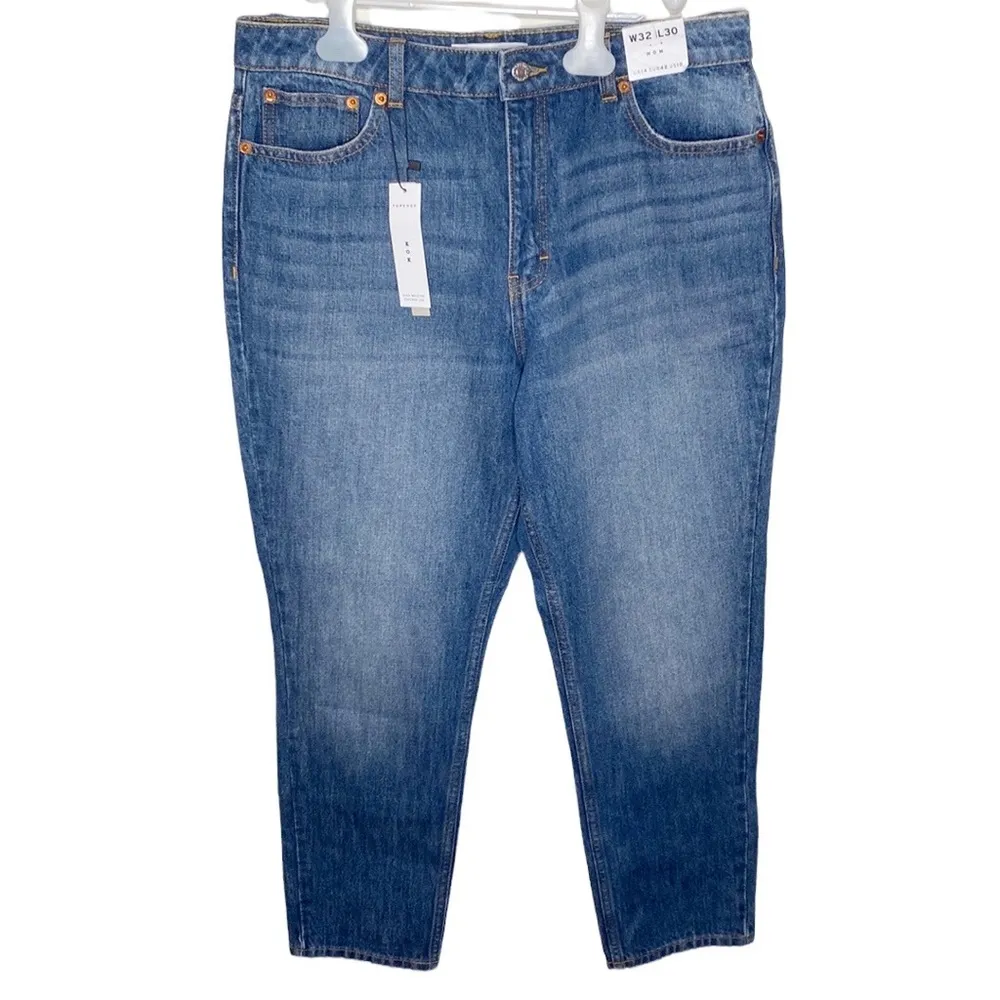 Topshop mid-blue wash mom jeans size 32 - Image 33
