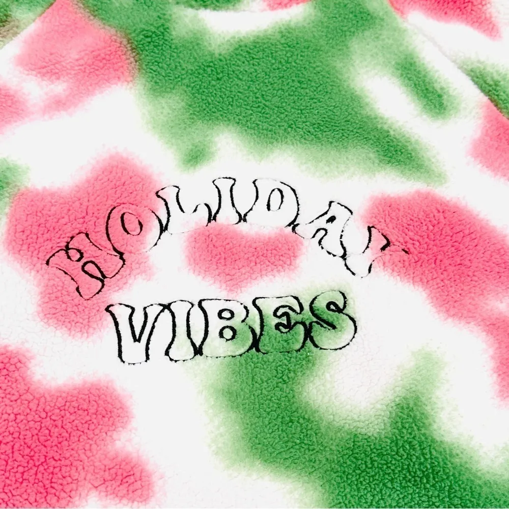 Rockin’ Around Holiday Vibes Fleece Sherpa Christmas Crewneck Sweatshirt Multiple Size XXL - Image 2