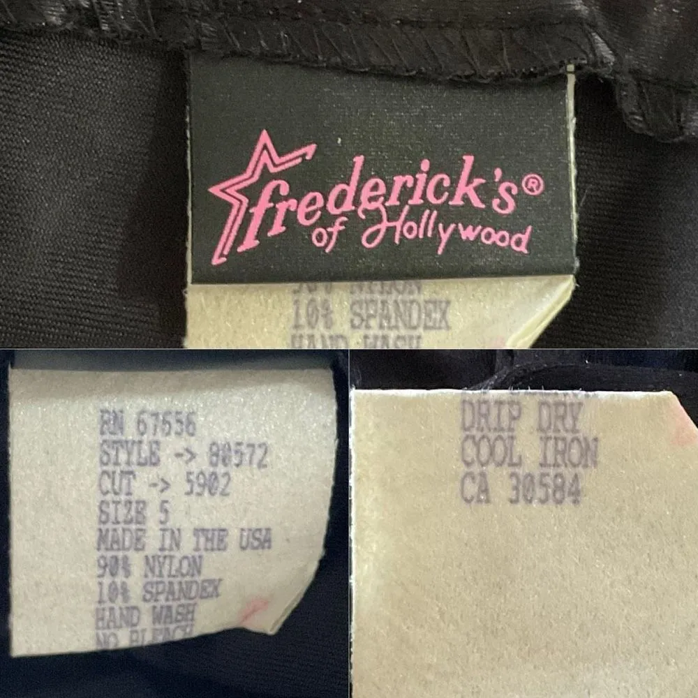 Frederick’s of Hollywood Vintage Black Satin Skinny Pants 5 - Image 5