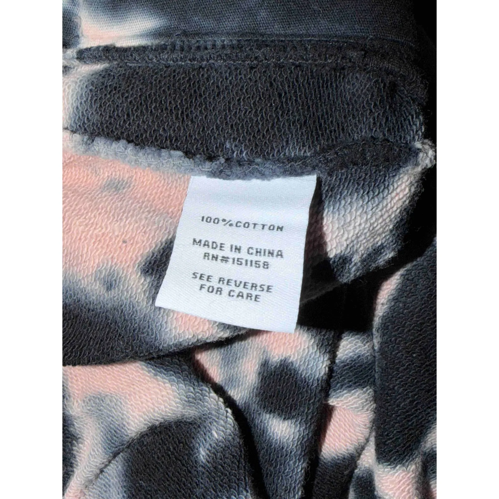 525 America Tie Dye Lounge Shorts Women's Pink Black Cotton, Size M, NWT - Image 5