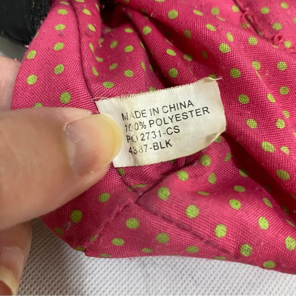 THE SAK Tote Bag Small Black Nylon Polyester Knit Open Top Double straps - Image 11