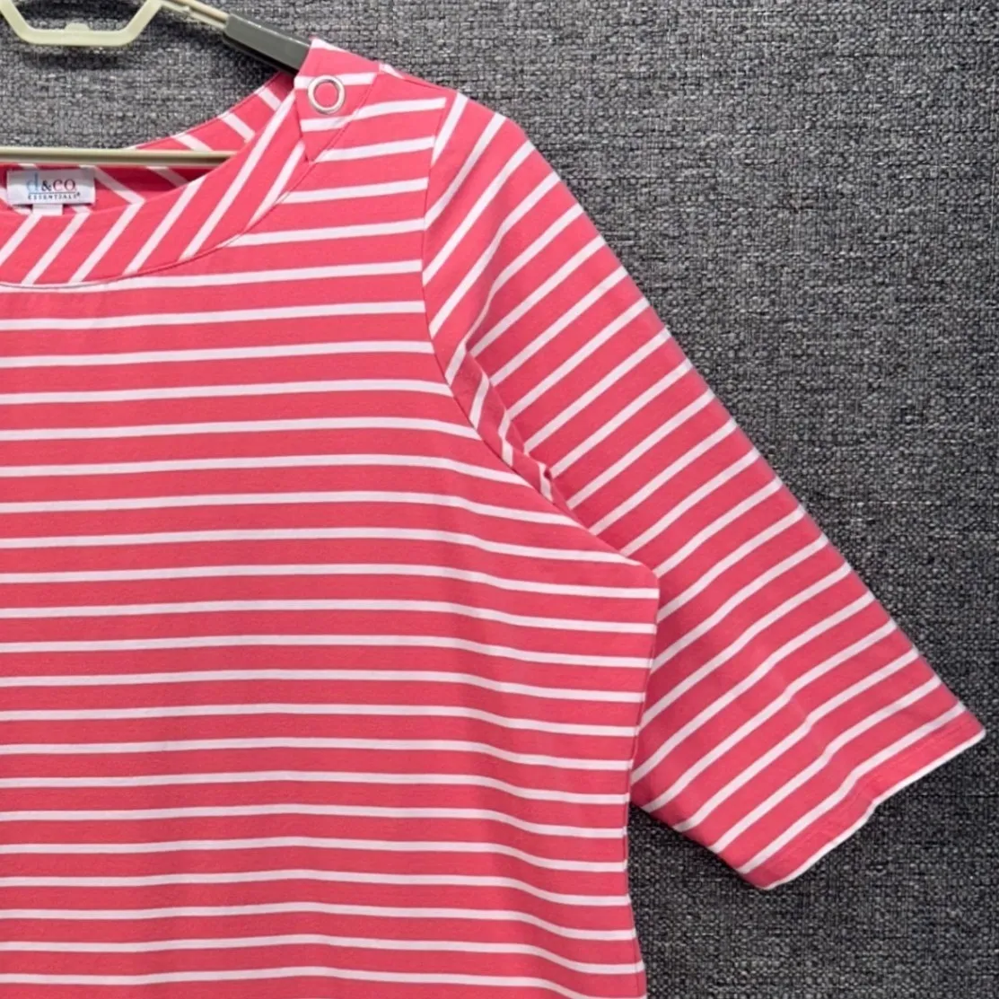 Denim And Co Top Pink‎ 3X Pink - Image 4