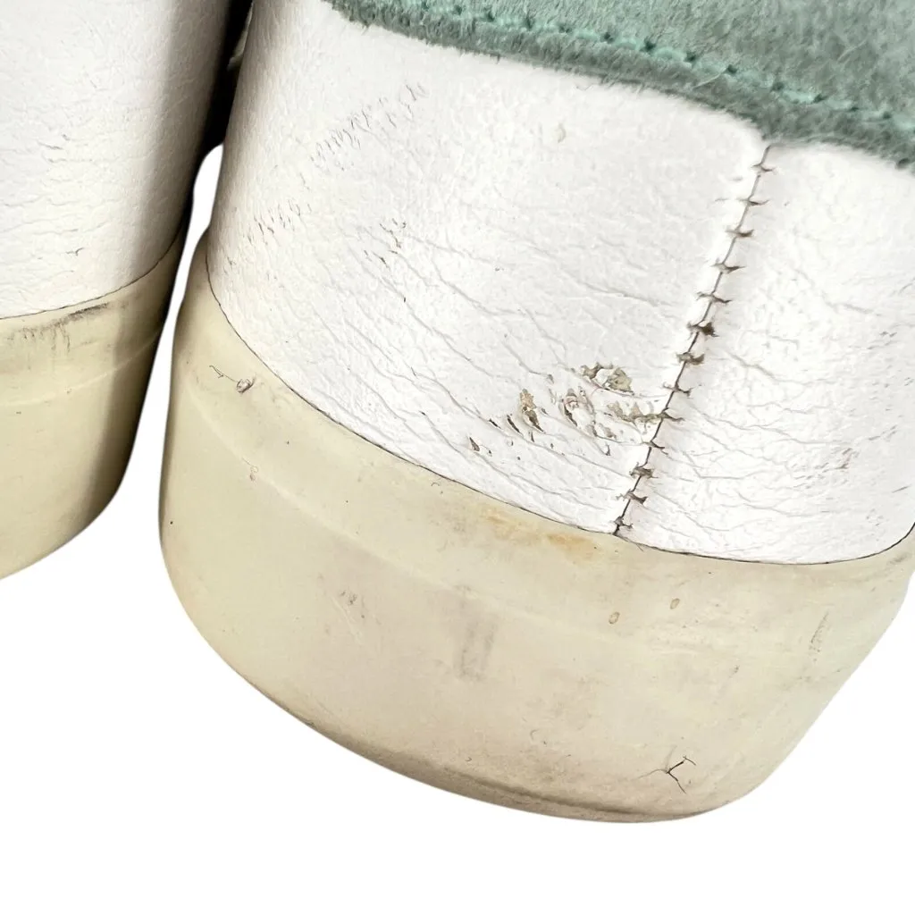 Veja Campo Sneakers Lace-up White Green Leather Suede EU 39 Size US 8 - Image 9