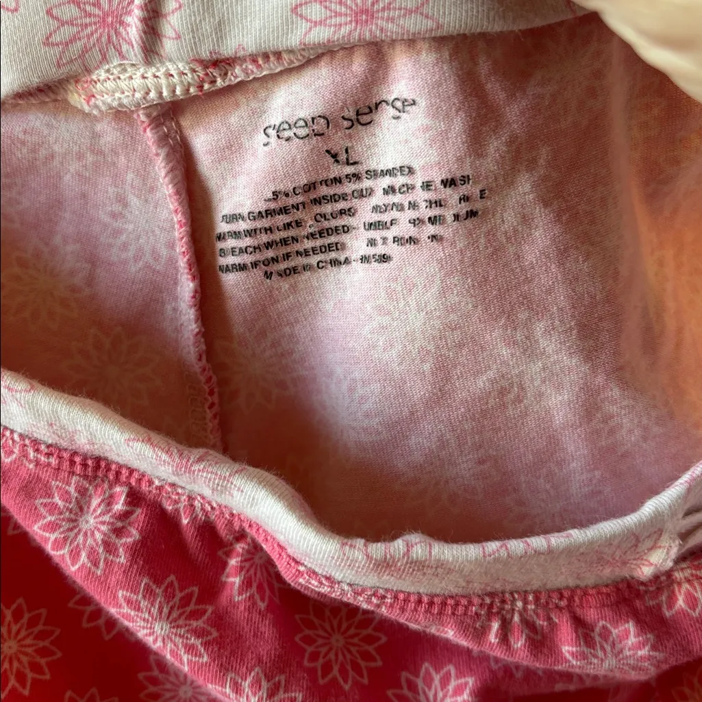 Sleep sense Pink Floral Lounge Pants xl - Image 4