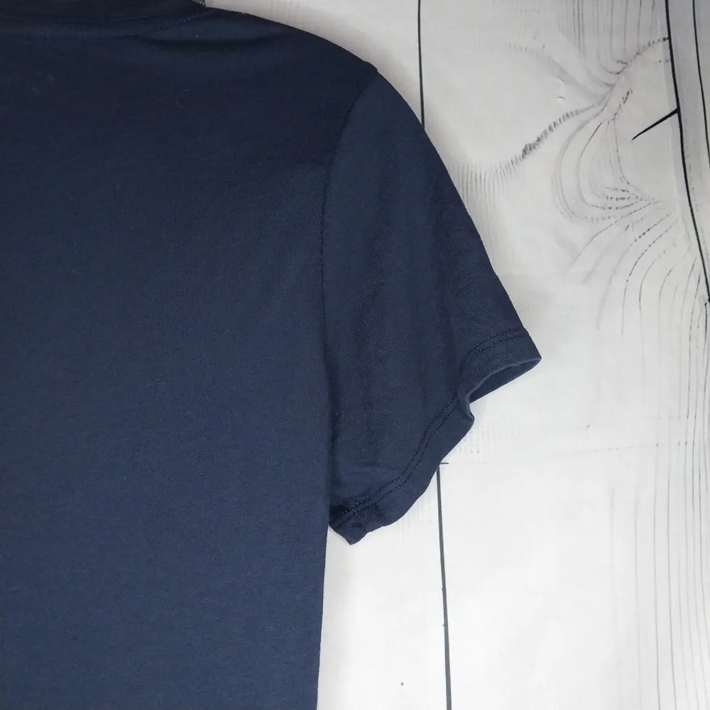 Quince Women's Cotton Modal Navy V-Neck Top - Image 7