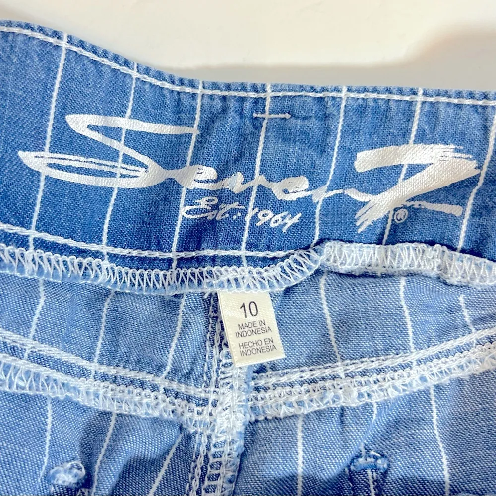 Seven7 Wide Leg Belted Mystical Striped Pants Size 10 NWT - Image 7