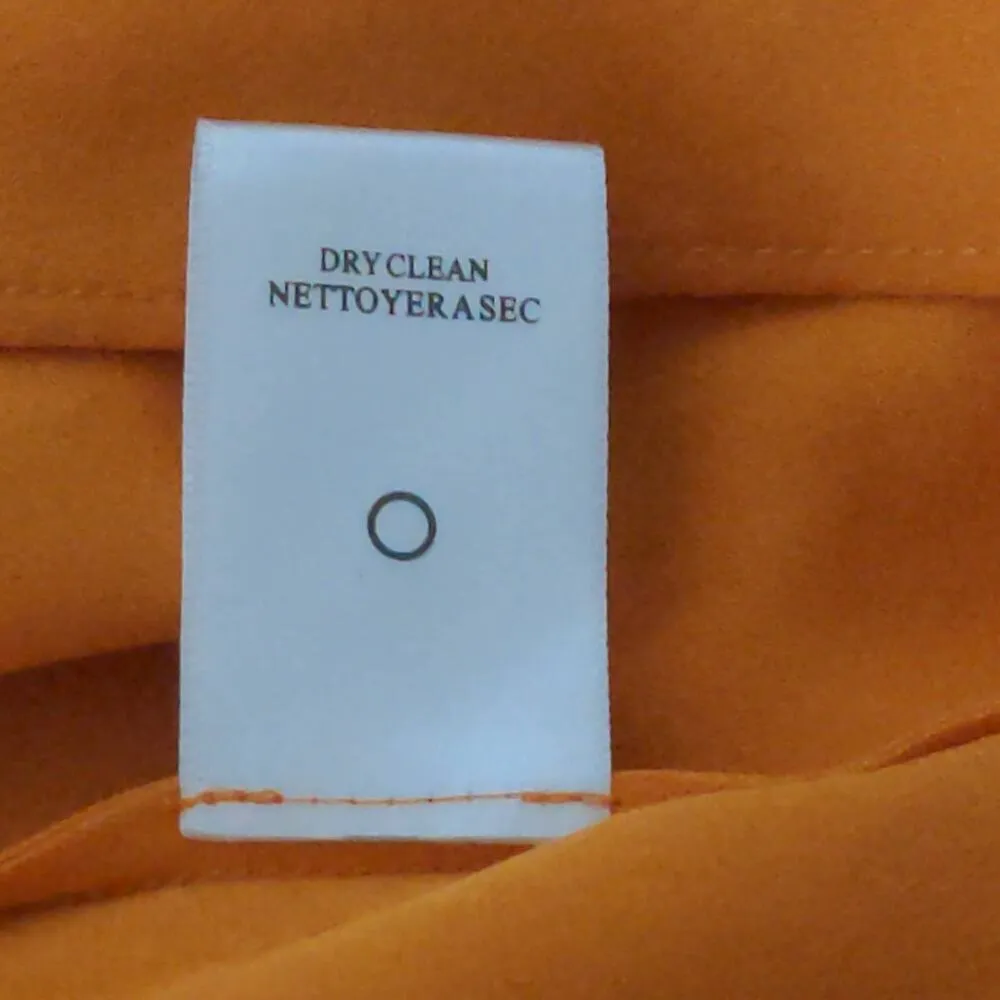 ALC Highneck Shane Dress Shift Orange Mini Halter Sleeveless Ruffle Layer Silk 8 - Image 9