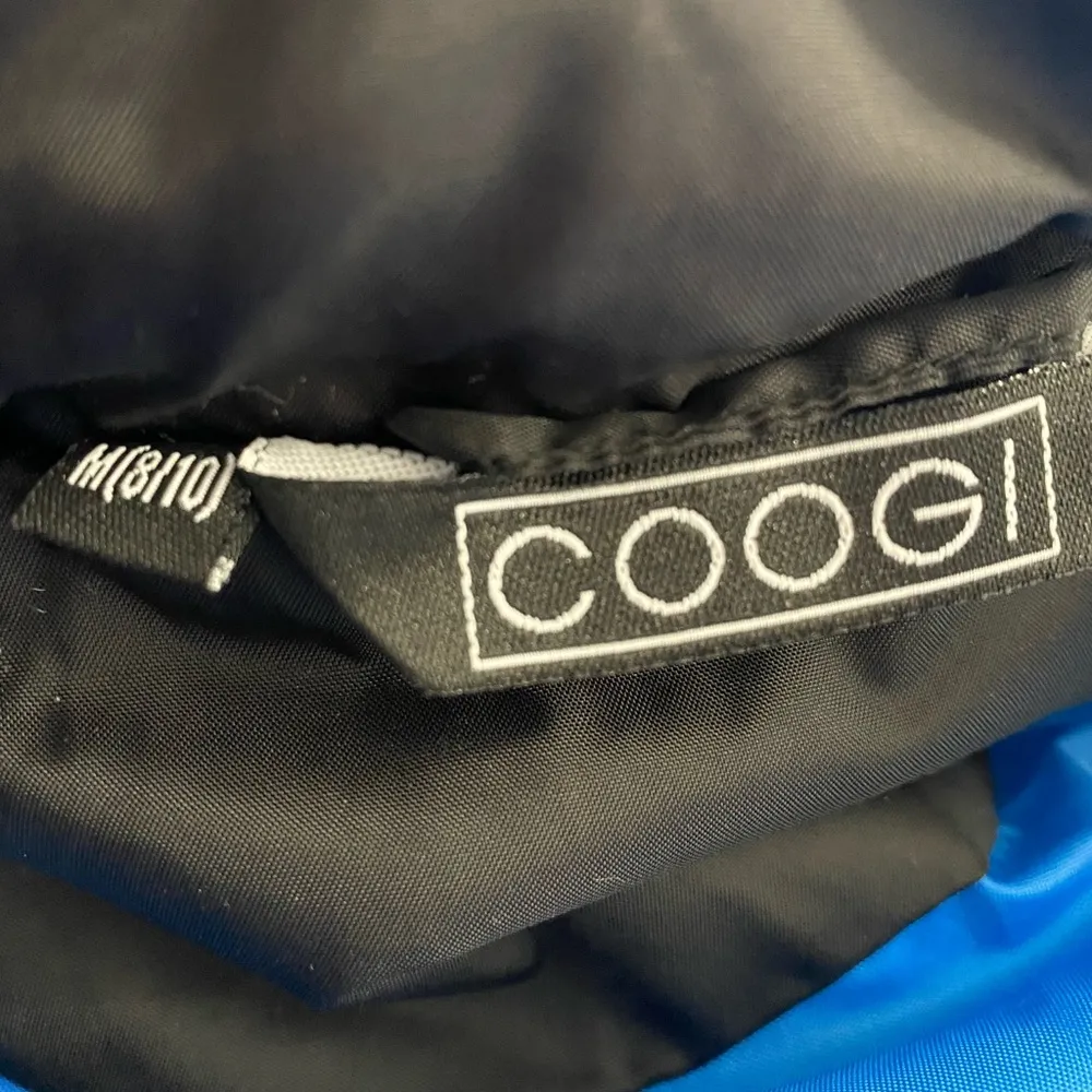 Coogi Black/Multicolor Belted Puffer Vest Size Medium - Image 7