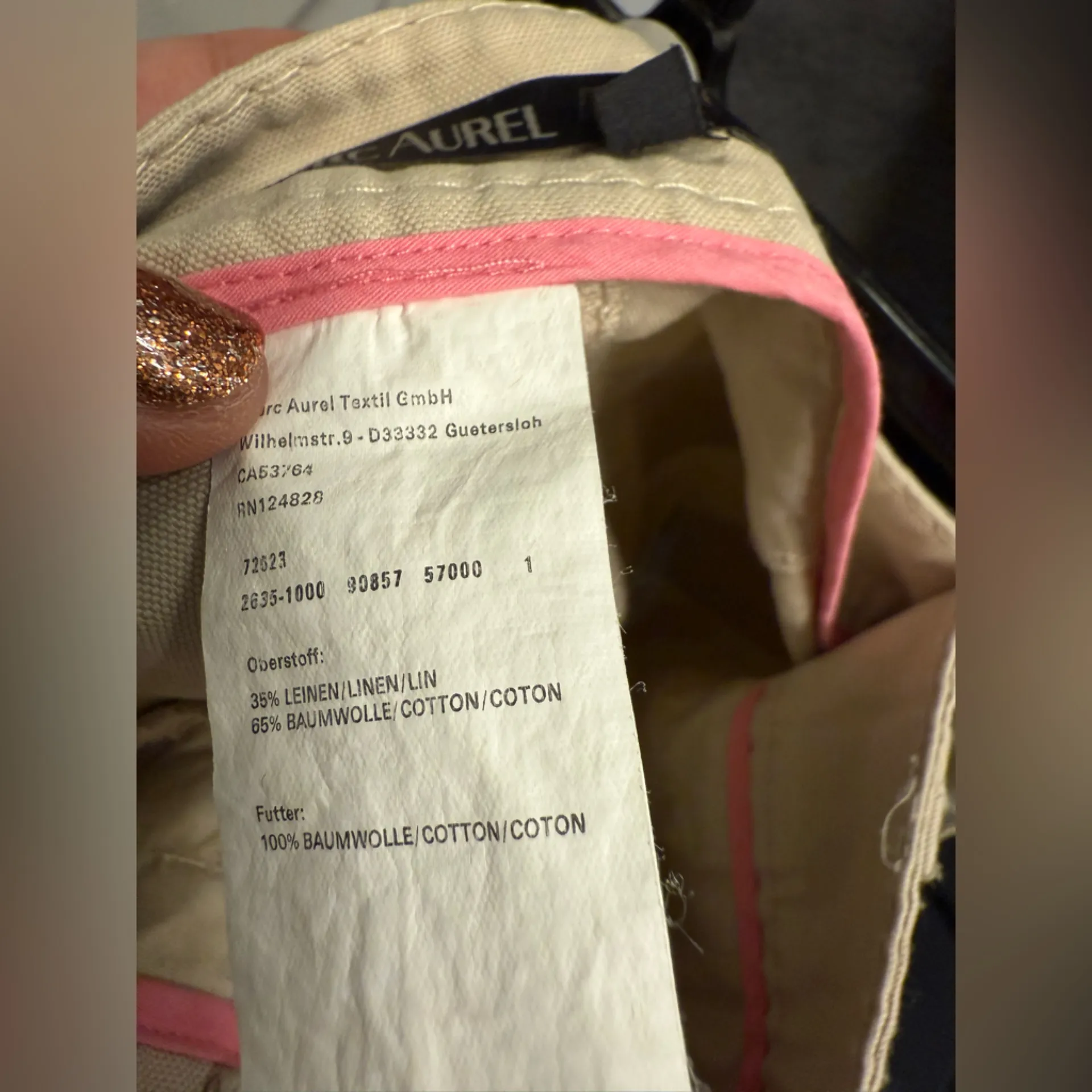 Marc Aurel Khaki Cotton Mini Skirt Tan Size 12 - Image 10