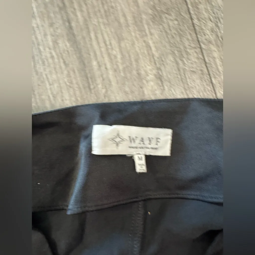 Wayf Black Satin Wrap dress - Image 9