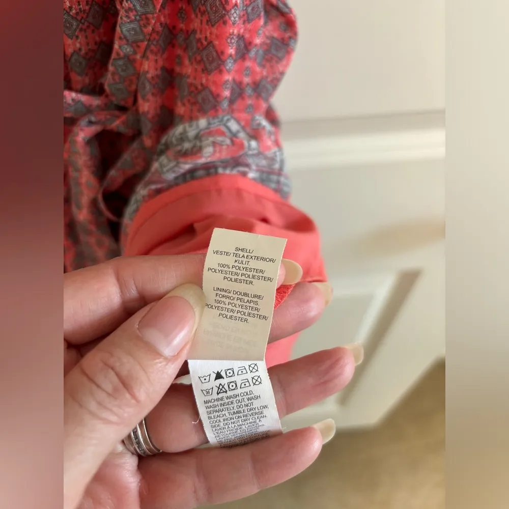 Lucky Brand Jenna A-Line Dress Color Salmon Pink Size XS - Image 6