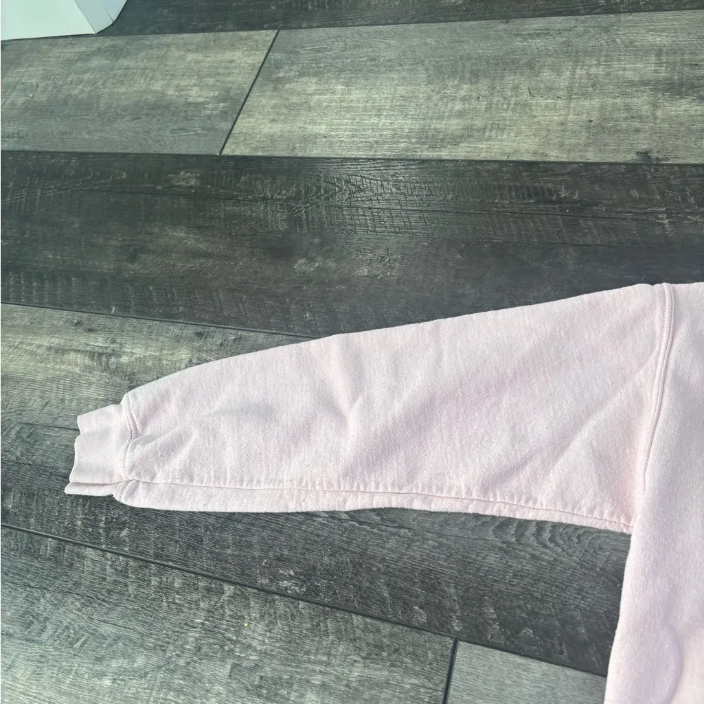 Pink Smiley Face Women's Crewneck - Image 3