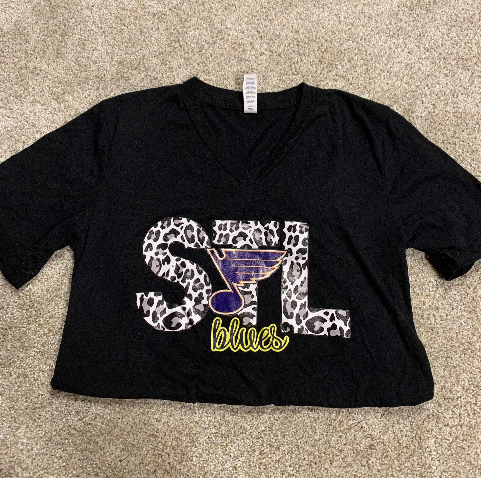 Cheetah Print STL Blues T-shirt  - Image 2