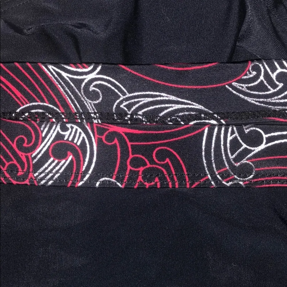 Mossimo NWT Size 20W/22W Black w/ Printed Trim Bathing Suit Swim Brief Bottom - Image 4