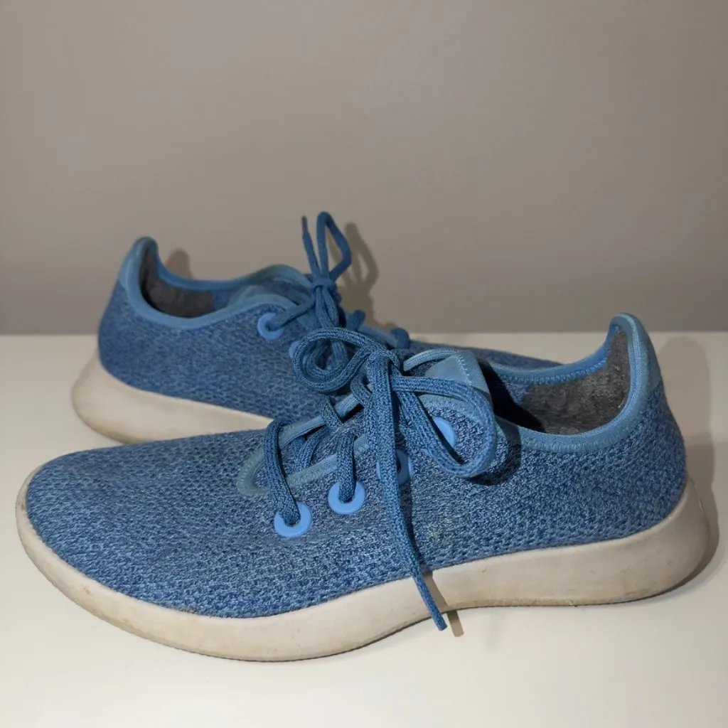 Allbirds Women’s Size 8 Tree Runners Buoyant Blue Lightweight Sneakers - Image 2