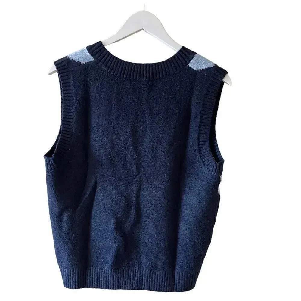 BP DISCO VEST SWEATER:BLUE- NAVY DIAMOND:S
BLUE SZ S - Image 7