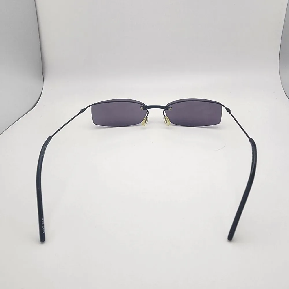 Macarius Matte Black Rimless Sunglasses - Image 7