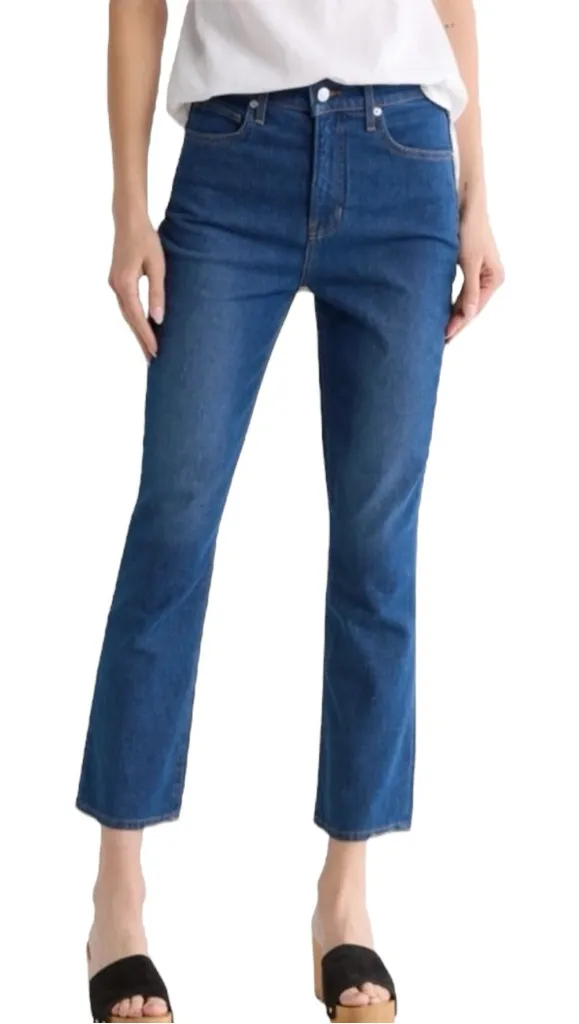 Veronica Beard Carly High Waist Kick Flare Jeans Cornflower Blue 28 - Image 1