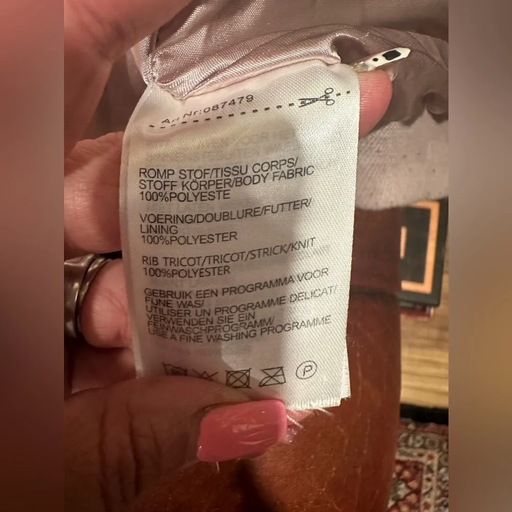 Karen Deman Faux Sherpa Bomber Jacket Hoodie Pink Size S - Image 7