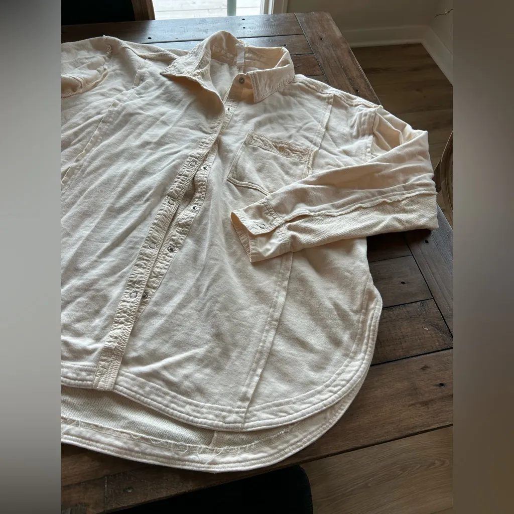 Anthropologie Daily Practice Oversized Shacket XS - Image 6