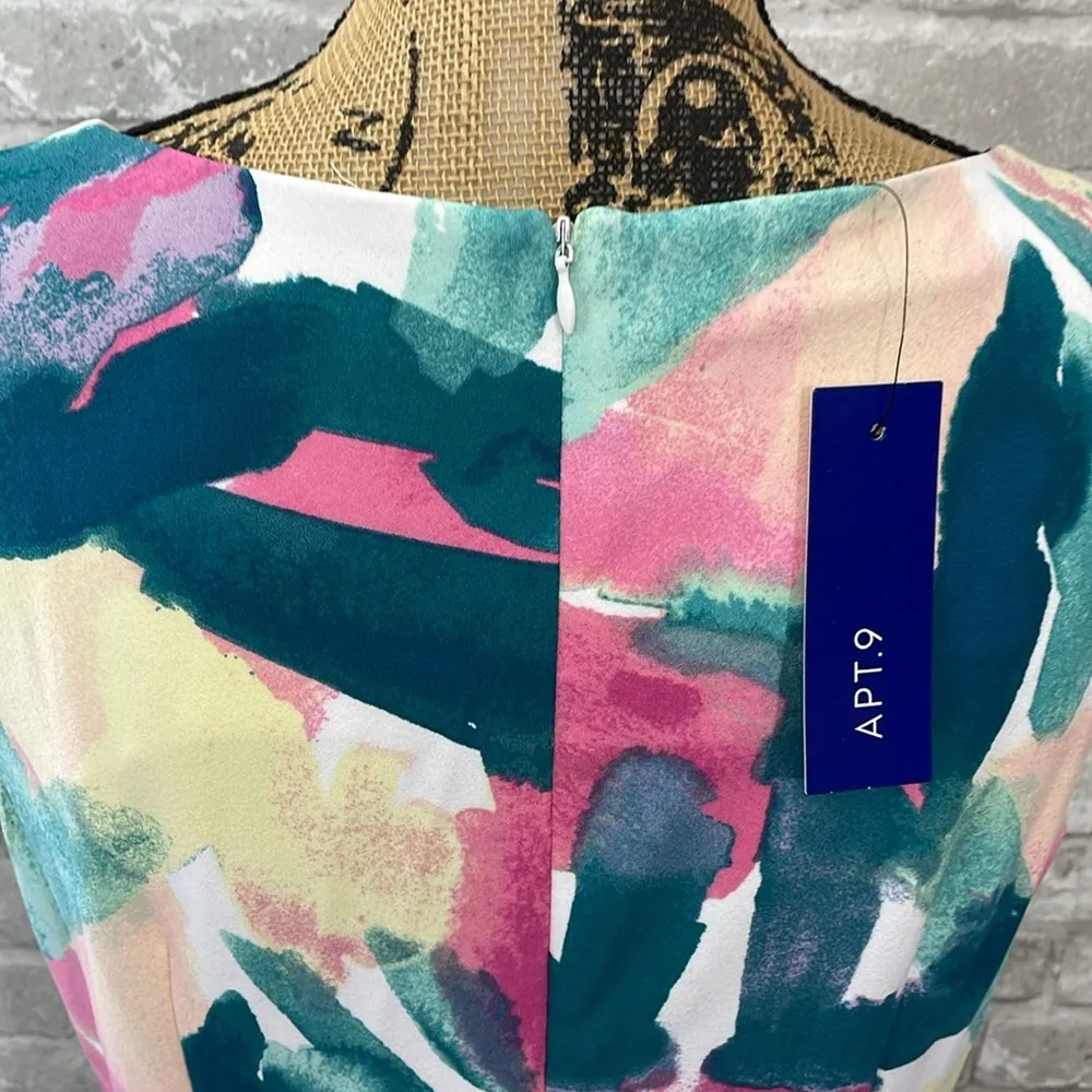 Apt 9 Watercolor Print Dress - Image 5
