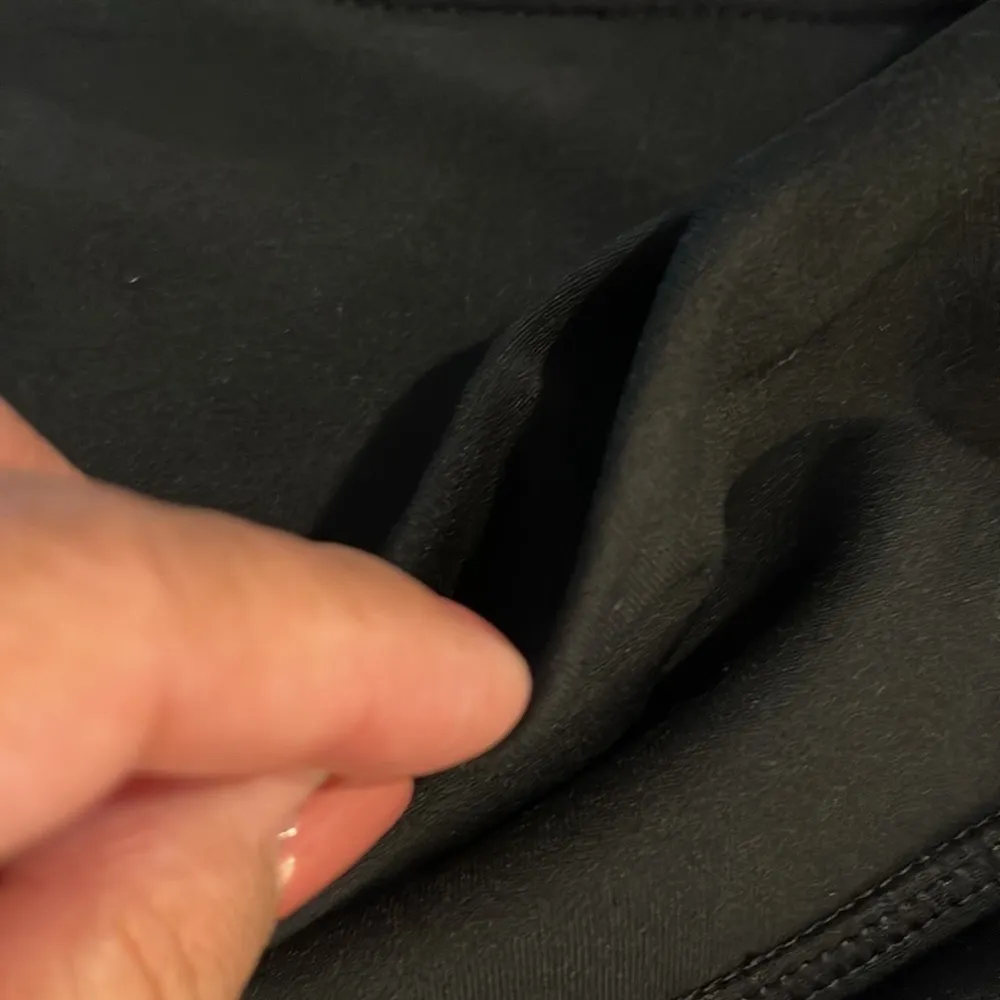 Gaiam Leggings Black Gray Colorblock Mesh Yoga Waist Athleisure Size Med #4530 - Image 4