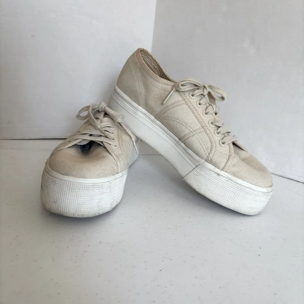 Superga platform sneakers cream  39.5 8.5 - Image 2