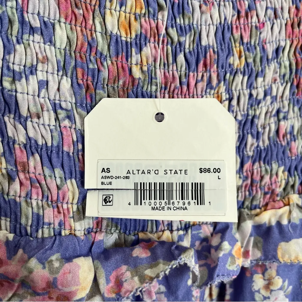 NEW Altar’d State Floral Corset Mini Dress Size Large NWT - Image 4