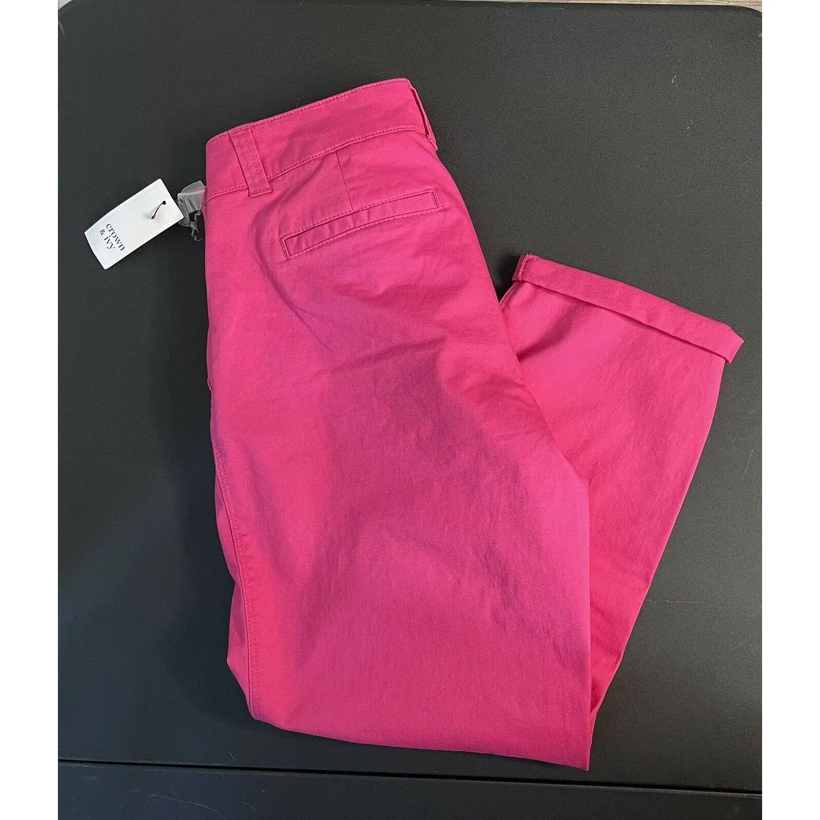 Crown and Ivy Hot Pink Capri Pants Size 6 - Image 3