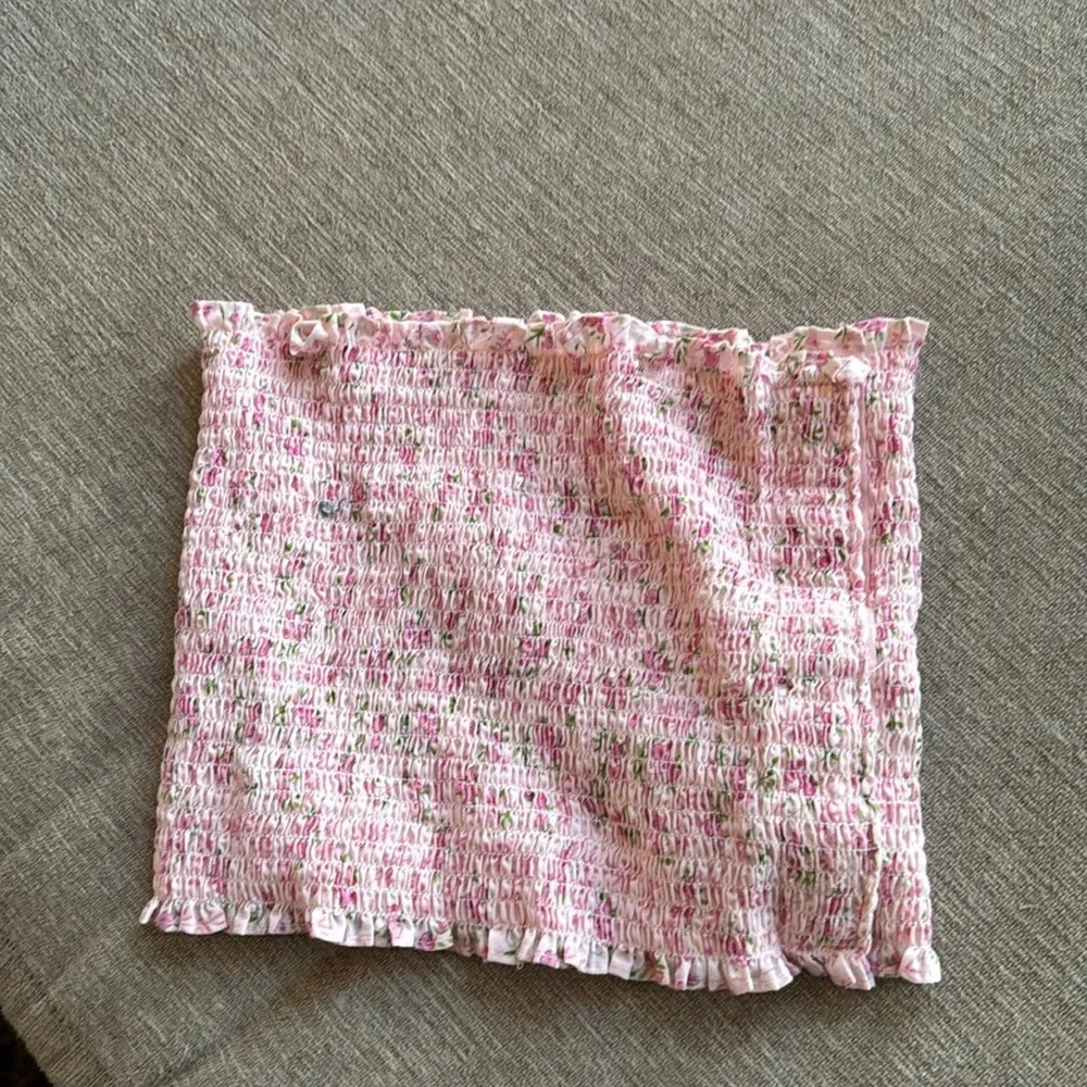 Surgical stretch pink tiny rosette flower elastic Velcro tube top by Dr release Size undefined - Image 5