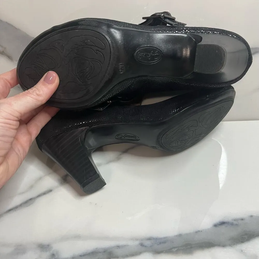 Jaclyn Smith Women's Black Comfort Mid Heel Mary Janes Tila Santos Heels Sz 9.5W - Image 7