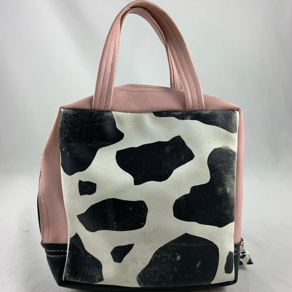 Faux Leather 3D cow bell hand bag - Image 4
