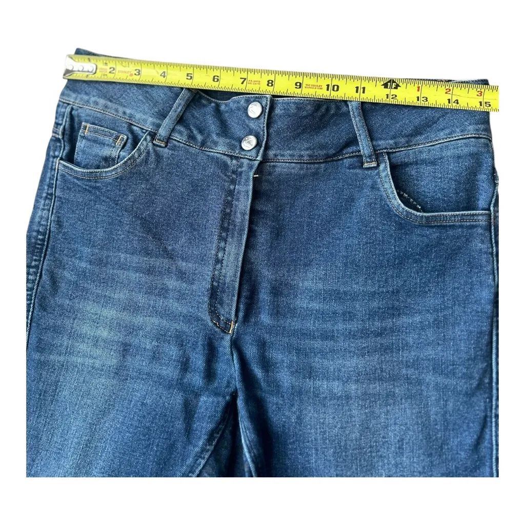 Horze Kaia high waist full seat breeches equestrian riding jeans Size 30 Blue - Image 6