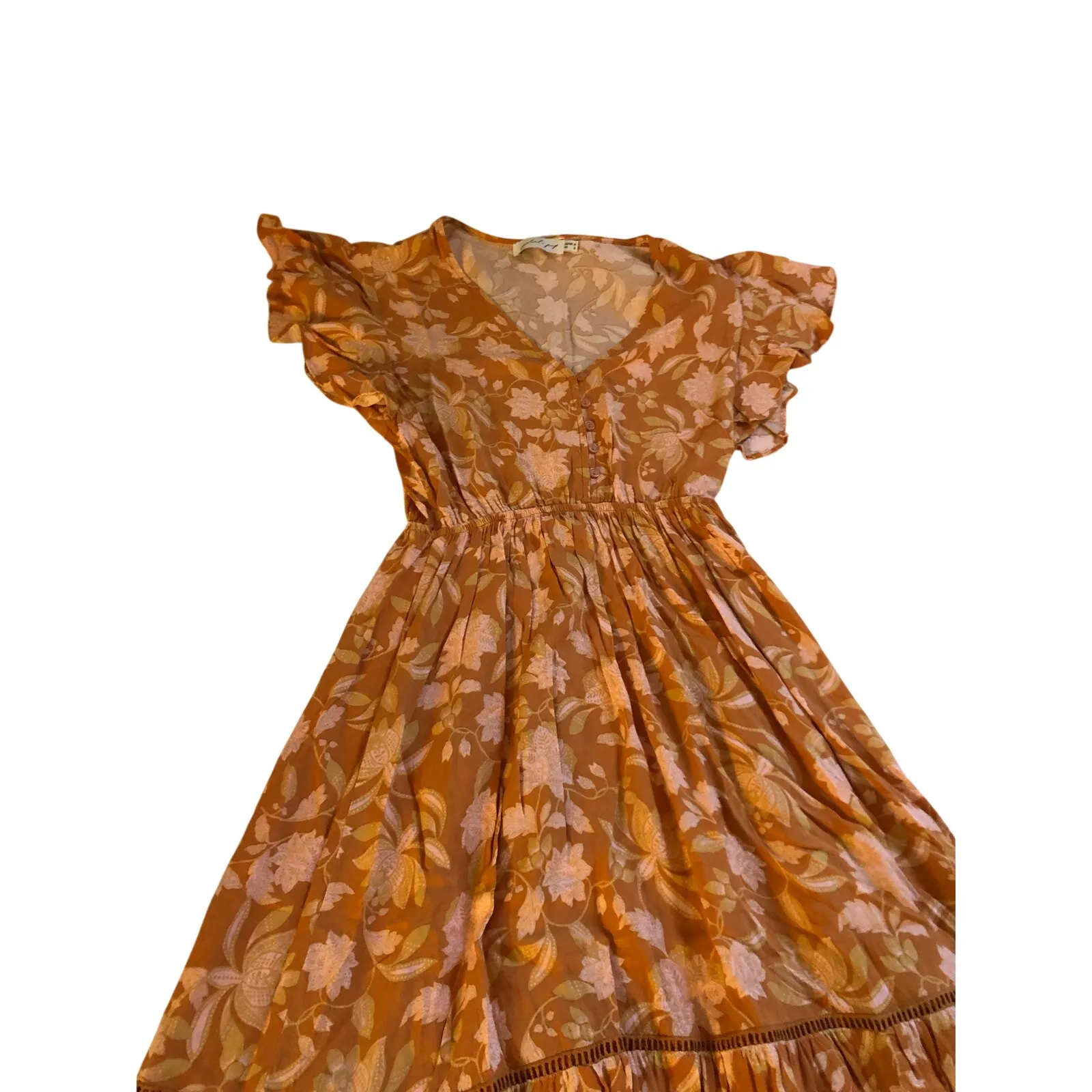 Petal & Pup floral tiered maxi dress Size 2 - Image 4