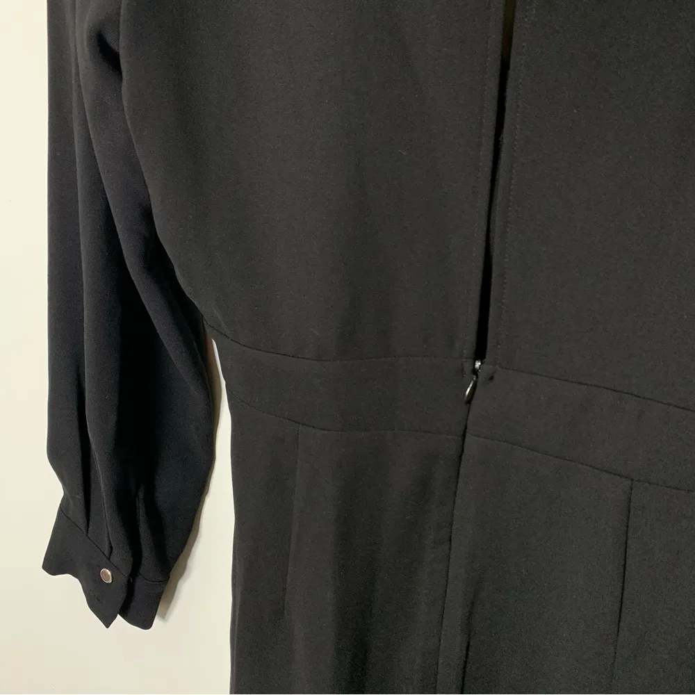 ZARA BLACK LONG SLEEVES MINI DRESS BLD SIZE S REF 1971/171/800 - Image 9