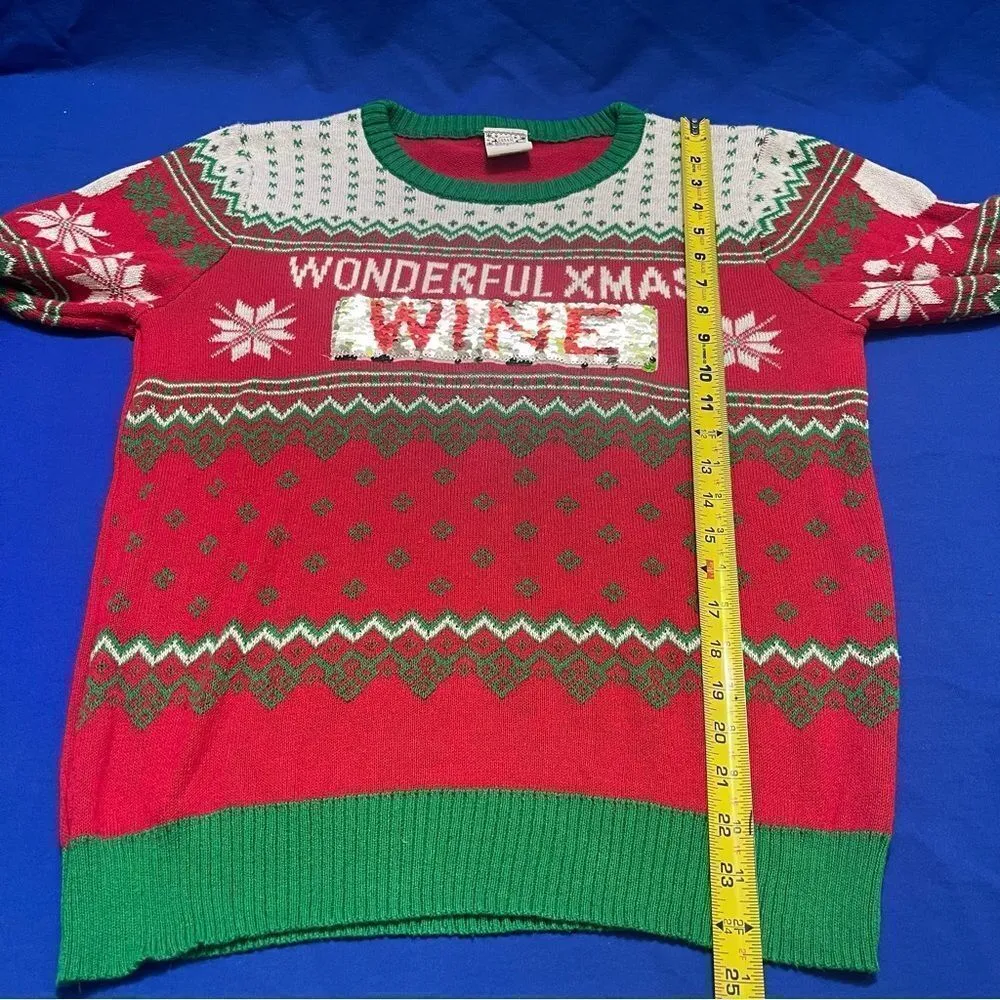 Christmas Sweater sequins L - Image 4