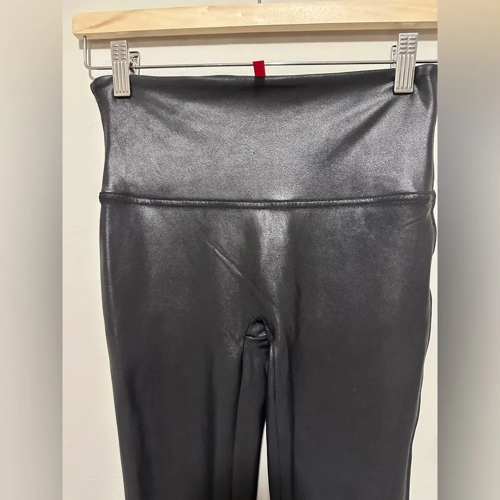 Spanx SPANXshape™ Faux Leather Leggings Black Size M - Image 6