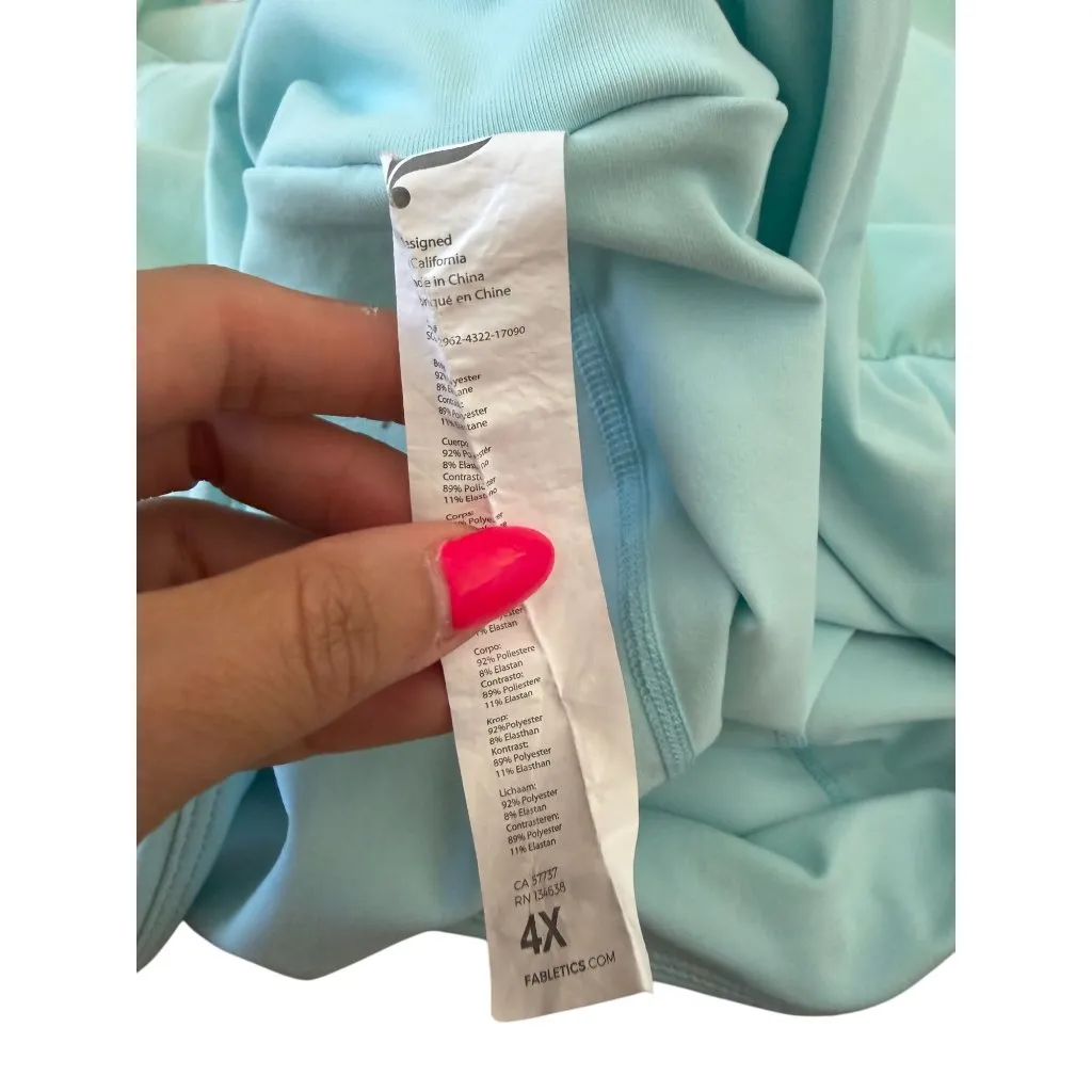FABLETICS Light Aqua Sport Active Skort Size 4X - Image 8