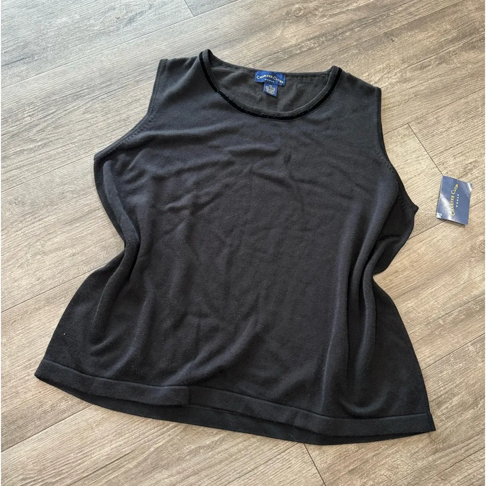 Charter Club  plain top 🖤 - Image 6