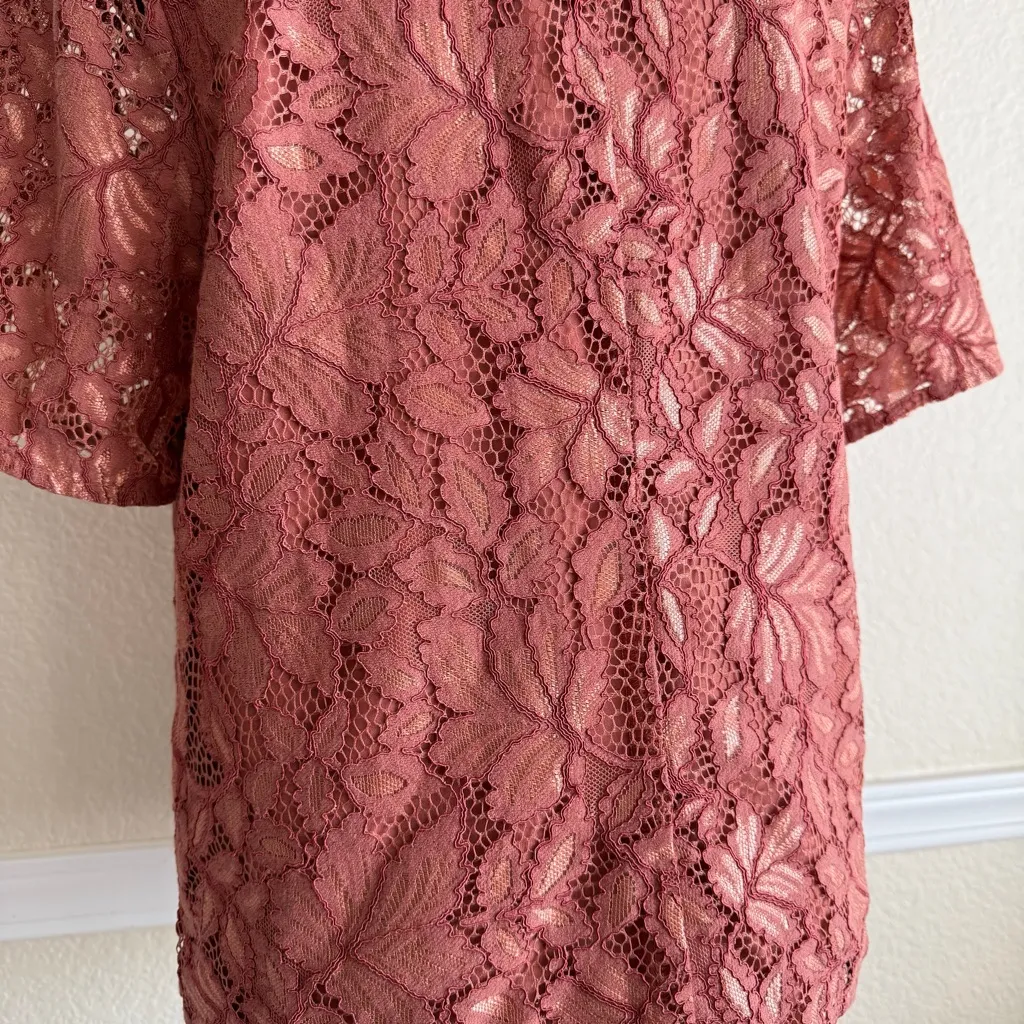 H&M Coral Layering Blouse Women’s Medium Dressy Top Office Wear Evening Party - Image 10