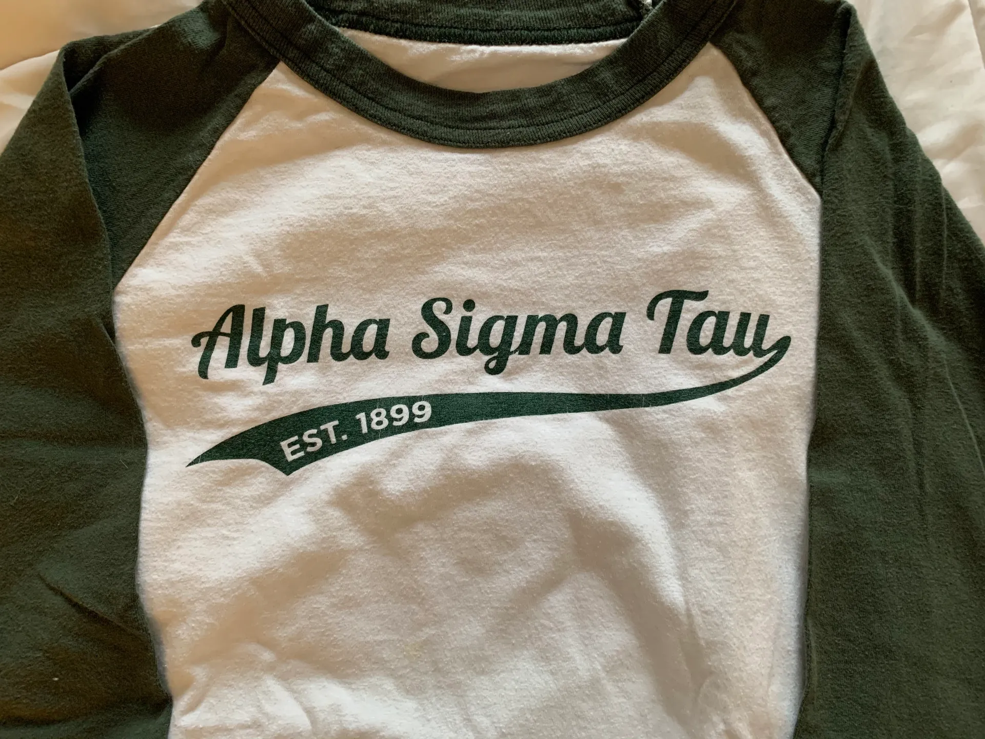 Champion Alpha sigma Tau Baseball Tee  - Image 5
