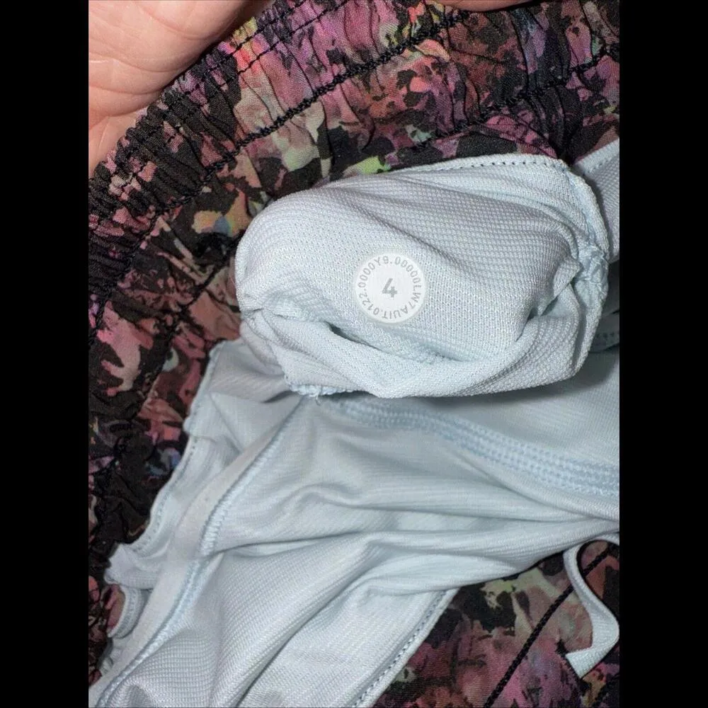 Lululemon Hotty Hot Low-Rise Lined Preppy Gym Athletic Short Stencil Blossom 4 - Image 13
