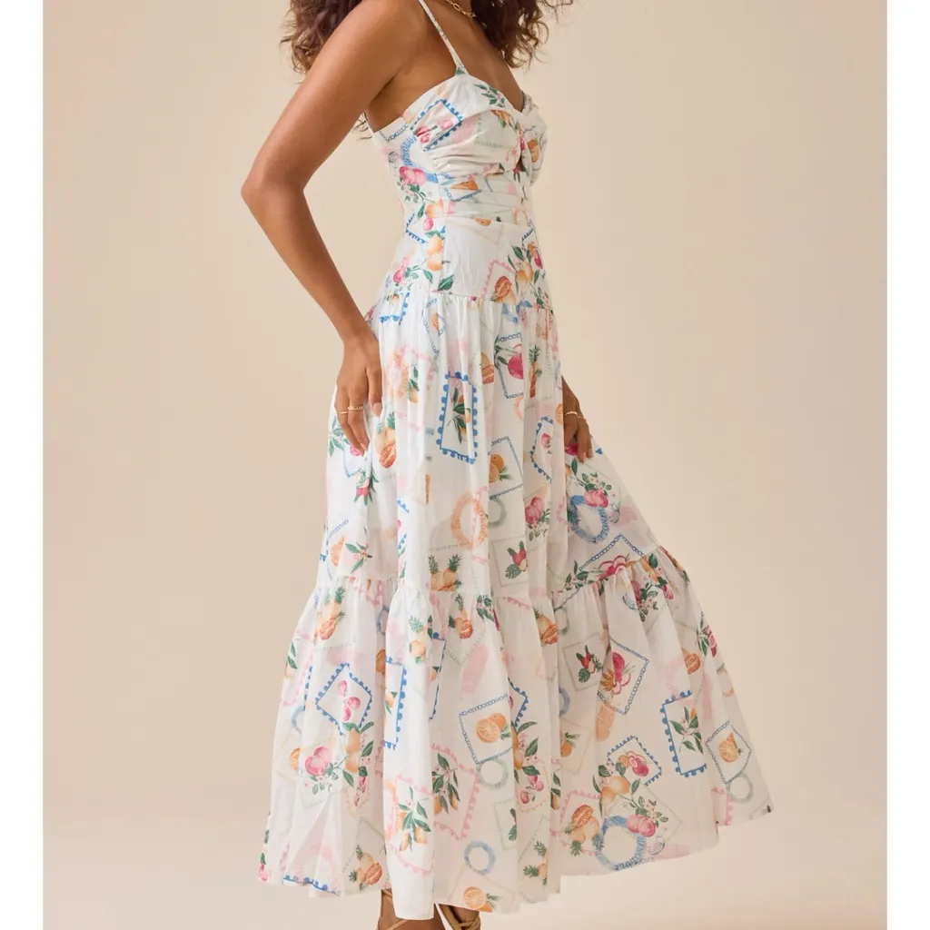 NEW Altar’d State Fruit Print Maxi Dress Size Small NWT - Image 4